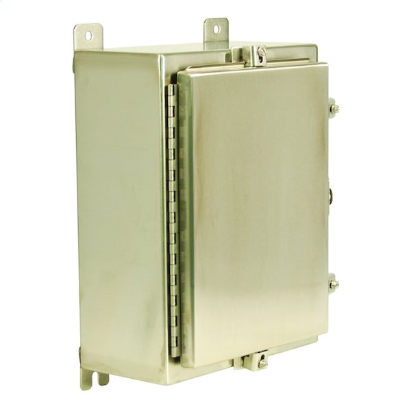 Padlockable Hasp with Clamps Electrical Enclosures, 8 in H, 23 in D, 17 in W